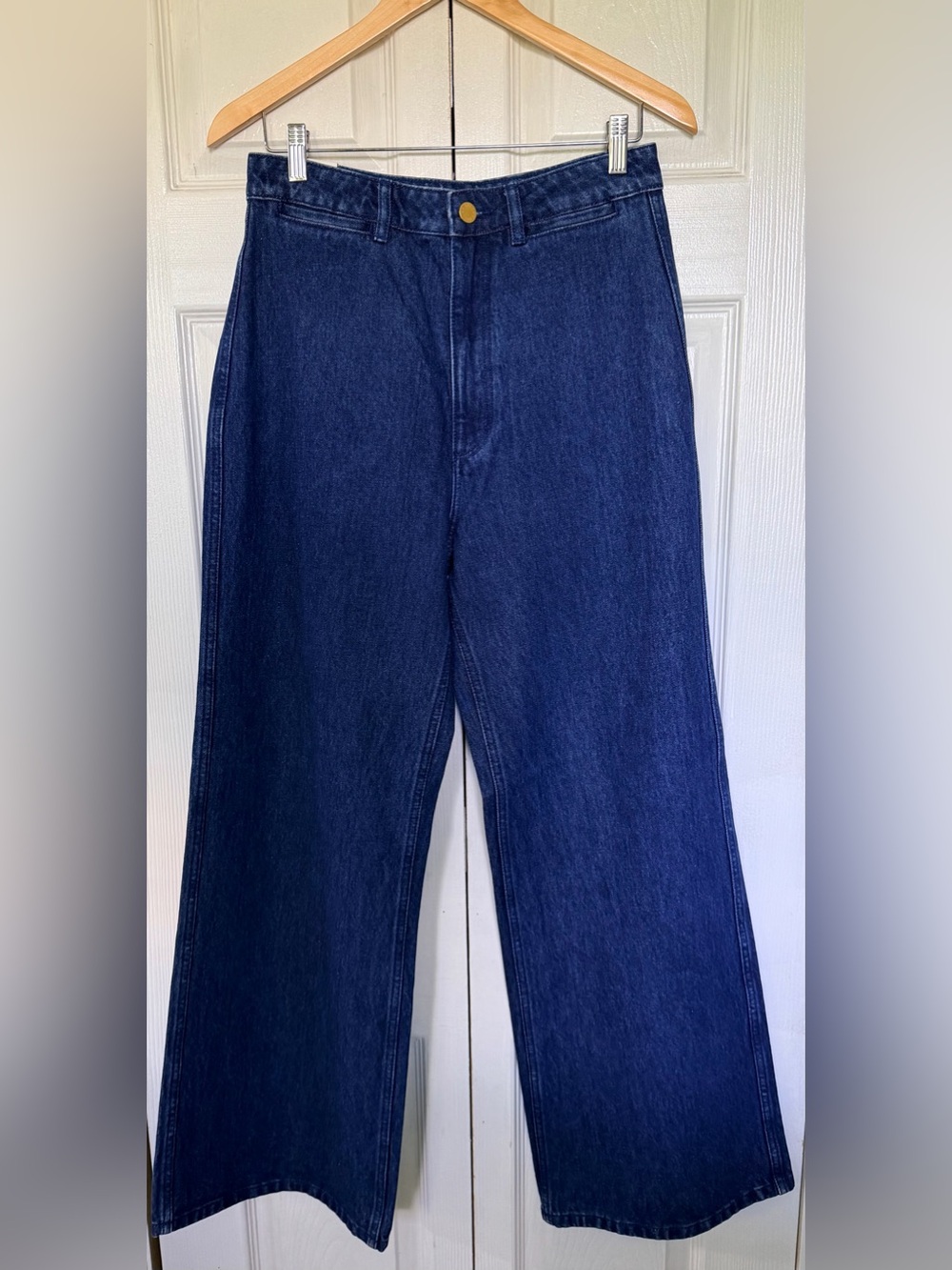 NWT Rolla’s Studio Flare High Rise Jeans Size 29 Organic Cotton Dark Wash